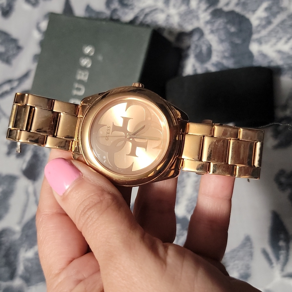 Gold Rose Guess Watch